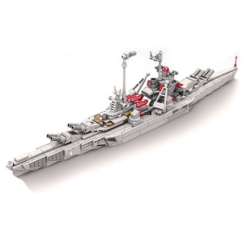 Kazi KY84144 84144 non  TRANG BỊ HIỆN ĐẠI THIẾT GIÁP HẠM BISMARCK 8 TỔ HỢP bộ đồ chơi xếp lắp ráp ghép mô hình Military Army INFORMATION WARFARE Quân Sự Bộ Đội 1469 khối