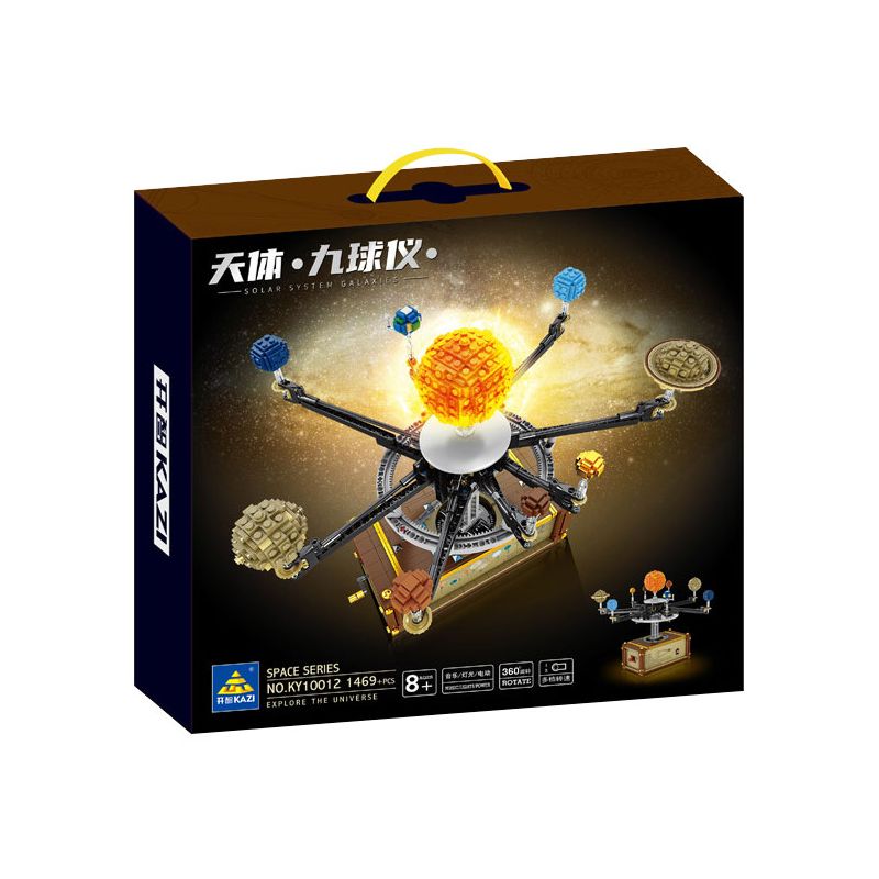 Kazi KY10012 10012 non  CỬU THIÊN CẦU bộ đồ chơi xếp lắp ráp ghép mô hình Creator Expert SOLAR SYSTEM GALAXIES Chuyên Gia Sáng Tạo 1469 khối