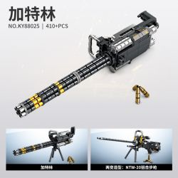 Kazi KY88025 88025 non  GATLING bộ đồ chơi xếp lắp ráp ghép mô hình Gun Súng 410 khối