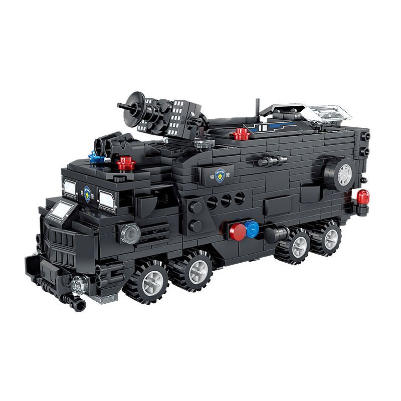 Kazi KY67293 67293 non  MÔ HÌNH LỰC LƯỢNG SWAT 8 bộ đồ chơi xếp lắp ráp ghép mô hình City Thành Phố 905 khối