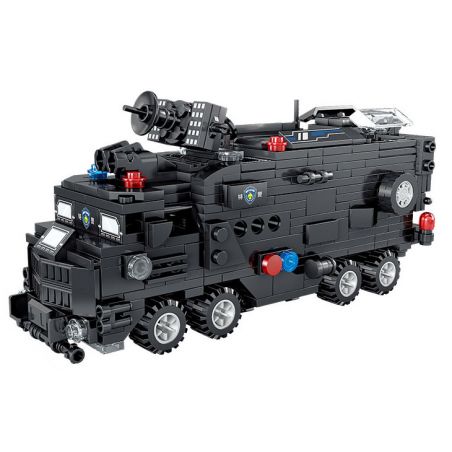 Kazi KY67293 67293 non  MÔ HÌNH LỰC LƯỢNG SWAT 8 bộ đồ chơi xếp lắp ráp ghép mô hình City Thành Phố 905 khối