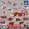 Kazi KY80535 80535 non  PHÒNG CHÁY CHỮA THÀNH PHỐ 16 MẪU bộ đồ chơi xếp lắp ráp ghép mô hình