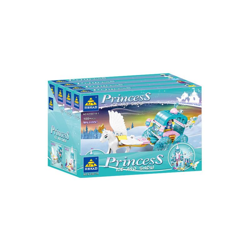 Kazi KY98719 98719 non  CÔNG CHÚA BĂNG TUYẾT 4 PHONG CÁCH bộ đồ chơi xếp lắp ráp ghép mô hình Girl Con Gái