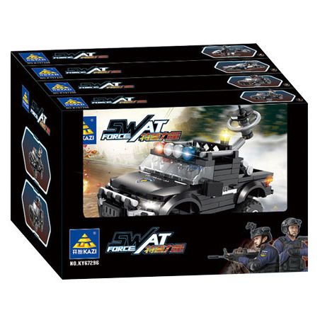 Kazi KY67296 67296 non  MÔ HÌNH LỰC LƯỢNG SWAT 8 bộ đồ chơi xếp lắp ráp ghép mô hình City Thành Phố