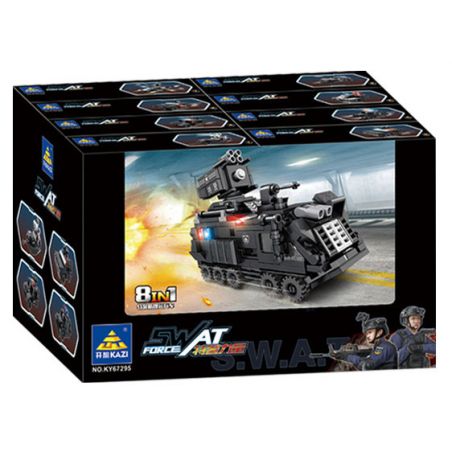 Kazi KY67295 67295 non  MÔ HÌNH LỰC LƯỢNG SWAT 8 bộ đồ chơi xếp lắp ráp ghép mô hình City Thành Phố