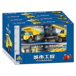 Kazi KY80462 80462 non  KỸ THUẬT ĐÔ THỊ 8 MÔ HÌNH bộ đồ chơi xếp lắp ráp ghép mô hình City Thành Phố