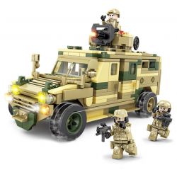 Kazi KY84116 84116 non  XE BỌC THÉP BÁNH LỐP VN4 bộ đồ chơi xếp lắp ráp ghép mô hình Military Army Quân Sự Bộ Đội 404 khối