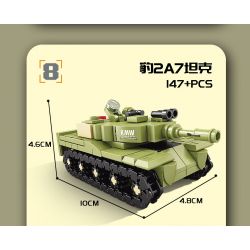 Kazi KY84122 84122 non  TRANG BỊ HIỆN ĐẠI XE BỌC THÉP RÀ PHÁ BOM MÌN BMR-3M 8 TỔ HỢP bộ đồ chơi xếp lắp ráp ghép mô hình Military Army Quân Sự Bộ Đội 1250 khối