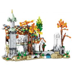 Kazi KY98732 98732 non  THUNG LŨNG MÙA bộ đồ chơi xếp lắp ráp ghép mô hình 680 khối