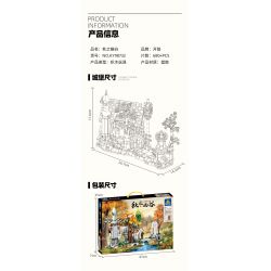 Kazi KY98732 98732 non  THUNG LŨNG MÙA bộ đồ chơi xếp lắp ráp ghép mô hình 680 khối