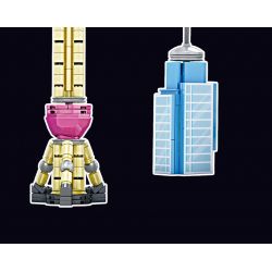 Kazi KY98731 98731 non  ẤN TƯỢNG THÀNH PHỐ BẾN THƯỢNG HẢI QUYẾN RŨ bộ đồ chơi xếp lắp ráp ghép mô hình Architecture Công Trình Kiến Trúc 457 khối