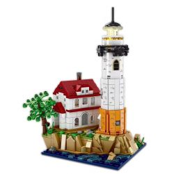 Kazi KY98729 98729 non  NGỌN HẢI ĐĂNG MŨI BIỂN bộ đồ chơi xếp lắp ráp ghép mô hình SUNSET GLOW 516 khối