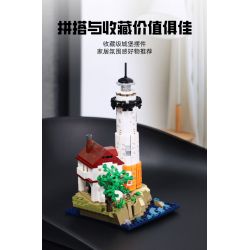 Kazi KY98729 98729 non  NGỌN HẢI ĐĂNG MŨI BIỂN bộ đồ chơi xếp lắp ráp ghép mô hình SUNSET GLOW 516 khối