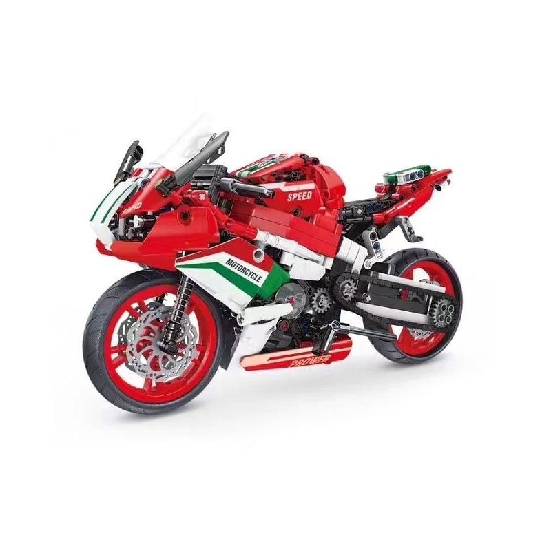 GBL KY1102 1102 non  XE MÁY DUCATI 1299PR bộ đồ chơi xếp lắp ráp ghép mô hình  Kỹ Thuật Công Nghệ Cao Mô Hình Phương Tiện 764 khối