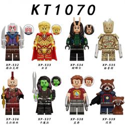 KORUIT XP KT1070 1070 non  GUARDIANS OF THE GALAXY 3 MINIFIGURES 8 LOẠI bộ đồ chơi xếp lắp ráp ghép mô hình Marvel Super Heroes GUARDIANS OF THE GALAXY VOL. 3 Siêu Anh Hùng Marvel
