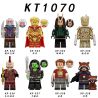 KORUIT XP KT1070 1070 non  GUARDIANS OF THE GALAXY 3 MINIFIGURES 8 LOẠI bộ đồ chơi xếp lắp ráp ghép mô hình Marvel Super Heroes GUARDIANS OF THE GALAXY VOL. 3 Siêu Anh Hùng Marvel