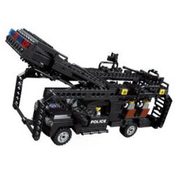 JIESTAR 20047 non  SWAT FLYING TIGERS XE LEO NÚI TẤN CÔNG bộ đồ chơi xếp lắp ráp ghép mô hình City Thành Phố 468 khối