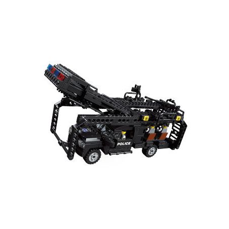 JIESTAR 20047 non  SWAT FLYING TIGERS XE LEO NÚI TẤN CÔNG bộ đồ chơi xếp lắp ráp ghép mô hình City Thành Phố 468 khối