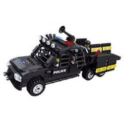 JIESTAR 20046 non  SWAT FLYING TIGERS XE RÀO CHẮN CHỐNG CHÁY NỔ bộ đồ chơi xếp lắp ráp ghép mô hình City Thành Phố 419 khối