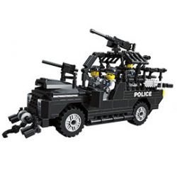 JIESTAR 20044 non  SWAT FLYING TIGERS XE TRINH SÁT HẠNG NHẸ bộ đồ chơi xếp lắp ráp ghép mô hình City RECONNAISSANCE Thành Phố 320 khối