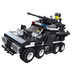 JIESTAR 20042 non  SWAT FLYING TIGERS XE TÊN LỬA BỌC THÉP bộ đồ chơi xếp lắp ráp ghép mô hình City MISSILE CAR Thành Phố 219 khối