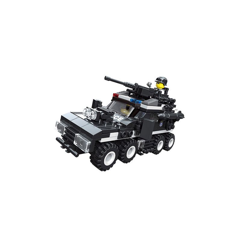 JIESTAR 20042 non  SWAT FLYING TIGERS XE TÊN LỬA BỌC THÉP bộ đồ chơi xếp lắp ráp ghép mô hình City MISSILE CAR Thành Phố 219 khối