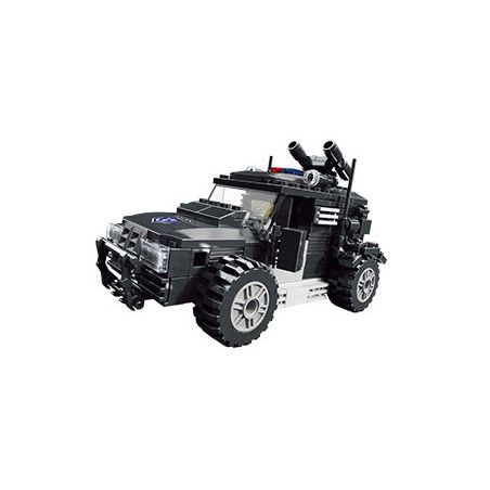 JIESTAR 20041 non  SWAT FLYING TIGERS XE ĐỊA HÌNH HẠNG NẶNG bộ đồ chơi xếp lắp ráp ghép mô hình City HEAVY DUTY SUV Thành Phố 190 khối