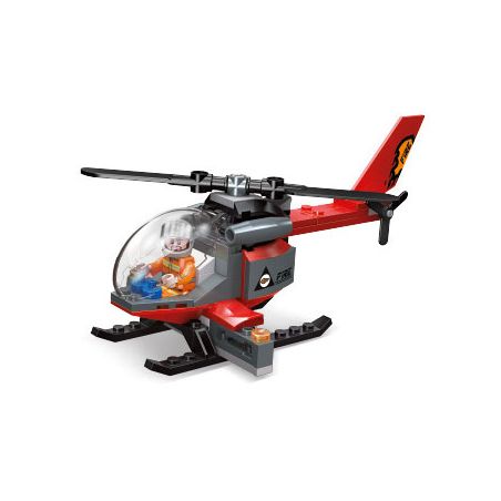 JIESTAR 52016 non  XE CỨU HỎA THÀNH PHỐ TOÀN CẦU TRỰC THĂNG bộ đồ chơi xếp lắp ráp ghép mô hình City URBAN FIRE ENGINE 73 khối