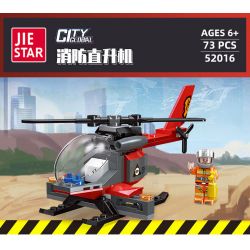 JIESTAR 52016 non  XE CỨU HỎA THÀNH PHỐ TOÀN CẦU TRỰC THĂNG bộ đồ chơi xếp lắp ráp ghép mô hình City URBAN FIRE ENGINE 73 khối