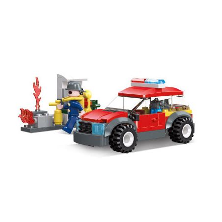 JIESTAR 52015 non  XE CỨU HỎA THÀNH PHỐ TOÀN CẦU CHỈ HUY CHỮA CHÁY bộ đồ chơi xếp lắp ráp ghép mô hình City URBAN FIRE ENGINE 104 khối