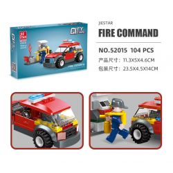 JIESTAR 52015 non  XE CỨU HỎA THÀNH PHỐ TOÀN CẦU CHỈ HUY CHỮA CHÁY bộ đồ chơi xếp lắp ráp ghép mô hình City URBAN FIRE ENGINE 104 khối