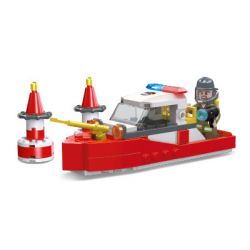 JIESTAR 52014 non  XE CỨU HỎA THÀNH PHỐ TOÀN CẦU THUYỀN bộ đồ chơi xếp lắp ráp ghép mô hình City URBAN FIRE ENGINE 85 khối