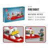 JIESTAR 52014 non  XE CỨU HỎA THÀNH PHỐ TOÀN CẦU THUYỀN bộ đồ chơi xếp lắp ráp ghép mô hình City URBAN FIRE ENGINE 85 khối