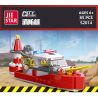 JIESTAR 52014 non  XE CỨU HỎA THÀNH PHỐ TOÀN CẦU THUYỀN bộ đồ chơi xếp lắp ráp ghép mô hình City URBAN FIRE ENGINE 85 khối
