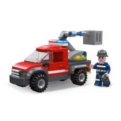 JIESTAR 52013 non  XE CỨU HỎA UNIVERSAL CITY NỀN TẢNG bộ đồ chơi xếp lắp ráp ghép mô hình URBAN FIRE ENGINE Thành Phố 91 khối