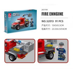 JIESTAR 52013 non  XE CỨU HỎA UNIVERSAL CITY NỀN TẢNG bộ đồ chơi xếp lắp ráp ghép mô hình URBAN FIRE ENGINE Thành Phố 91 khối
