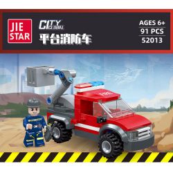 JIESTAR 52013 non  XE CỨU HỎA UNIVERSAL CITY NỀN TẢNG bộ đồ chơi xếp lắp ráp ghép mô hình URBAN FIRE ENGINE Thành Phố 91 khối