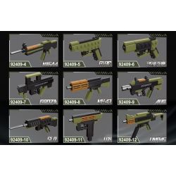 JIESTAR 92409 non  GUNFIRE GLORY SÚNG TRƯỜNG TẬP HỢP LOẠI 88 12 TỔ bộ đồ chơi xếp lắp ráp ghép mô hình 441 khối