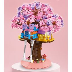 JIESTAR 58026 non  NGÔI NHÀ TRÊN CÂY LÃNG MẠN bộ đồ chơi xếp lắp ráp ghép mô hình Girl Con Gái 628 khối