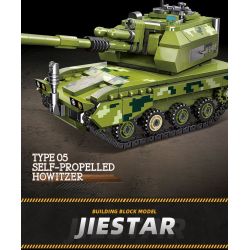 JIESTAR 61063 non  PHÁO TỰ HÀNH TYPE 05 bộ đồ chơi xếp lắp ráp ghép mô hình Military Army TYPE 05 SELF-PROPELLD HOWITZER Quân Sự Bộ Đội 361 khối