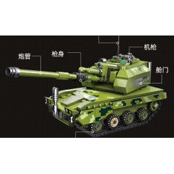 JIESTAR 61063 non  PHÁO TỰ HÀNH TYPE 05 bộ đồ chơi xếp lắp ráp ghép mô hình Military Army TYPE 05 SELF-PROPELLD HOWITZER Quân Sự Bộ Đội 361 khối