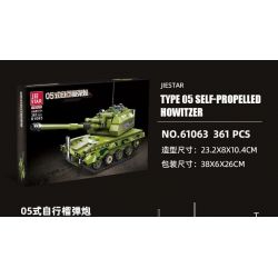 JIESTAR 61063 non  PHÁO TỰ HÀNH TYPE 05 bộ đồ chơi xếp lắp ráp ghép mô hình Military Army TYPE 05 SELF-PROPELLD HOWITZER Quân Sự Bộ Đội 361 khối