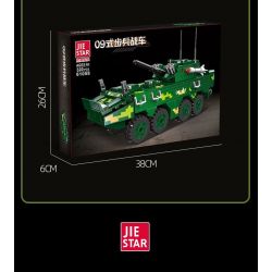 JIESTAR 61058 non  XE CHIẾN ĐẤU BỘ BINH LOẠI 09 BÁNH 8X8 bộ đồ chơi xếp lắp ráp ghép mô hình Military Army TYPE 09 INFANTRY FIGHTING VEHICLE Quân Sự Bộ Đội 320 khối