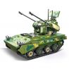 JIESTAR 61062 non  PHÁO PHÒNG KHÔNG ĐÔI 35 TYPE 09 bộ đồ chơi xếp lắp ráp ghép mô hình Military Army 09 35MM TRACKED SELF-PROPELLED ARILERY Quân Sự Bộ Đội 358 khối