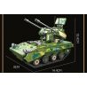 JIESTAR 61062 non  PHÁO PHÒNG KHÔNG ĐÔI 35 TYPE 09 bộ đồ chơi xếp lắp ráp ghép mô hình Military Army 09 35MM TRACKED SELF-PROPELLED ARILERY Quân Sự Bộ Đội 358 khối