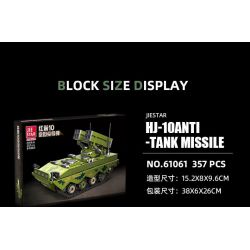 JIESTAR 61061 non  TÊN LỬA CHỐNG TĂNG RED ARROW 10 bộ đồ chơi xếp lắp ráp ghép mô hình Military Army HJ-10 ANTI-TANK MISSILE Quân Sự Bộ Đội 357 khối