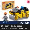 JIESTAR 51016 non  PHƯƠNG TIỆN KỸ THUẬT CỦA UNIVERSAL CITY XE LU bộ đồ chơi xếp lắp ráp ghép mô hình MACHINESHOP TRUCK ROAD ROLLER Thành Phố 124 khối