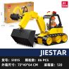 JIESTAR 51015 non  XE XÂY DỰNG UNIVERSAL CITY MÁY XÚC bộ đồ chơi xếp lắp ráp ghép mô hình MACHINESHOP TRUCK EXCAVATOR Thành Phố 86 khối