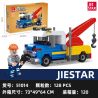 JIESTAR 51014 non  PHƯƠNG TIỆN XÂY DỰNG UNIVERSAL CITY CẦN CẨU bộ đồ chơi xếp lắp ráp ghép mô hình MACHINESHOP TRUCK CRANE Thành Phố 128 khối