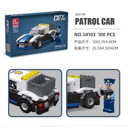 JIESTAR 54103 non  UNIVERSAL CITY XE TUẦN TRA CỦA CẢNH SÁT bộ đồ chơi xếp lắp ráp ghép mô hình GLOBAL CITY PATROL CAR Thành Phố 100 khối
